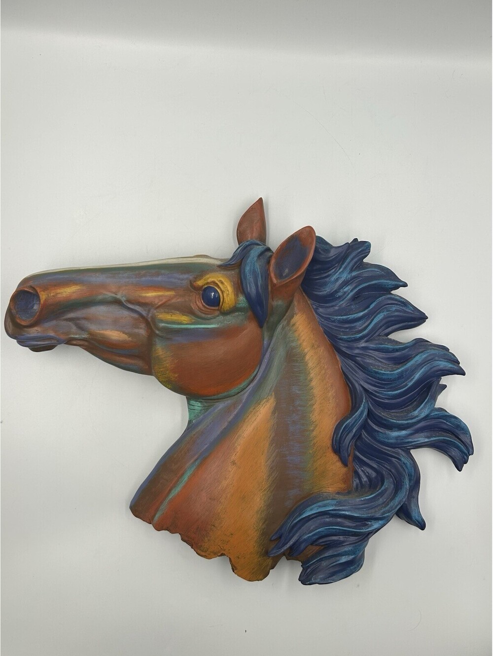 Resin Horse Head Wall Plaque Decorative Decor 3D Effect